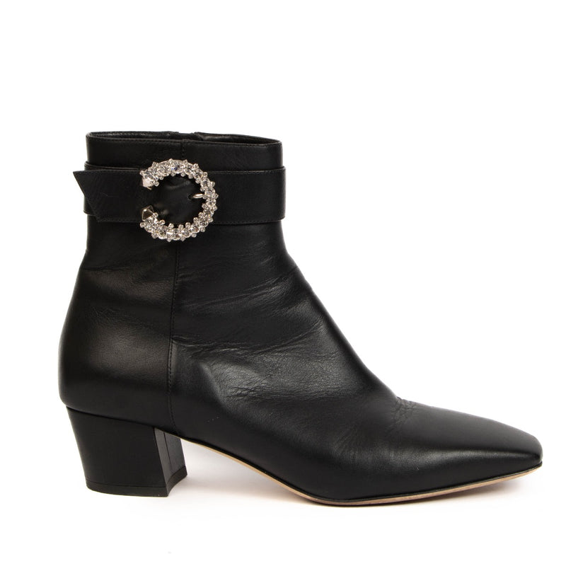 Jimmy Choo Boots, Jimmy Choo Black Myan, Jimmy Choo Myan 45 Boots, Jimmy Choo Myan 45 Boots, Jimmy Choo, Ankle boots, Labellov, Preloved, Antwerp, Knokke, Brussels