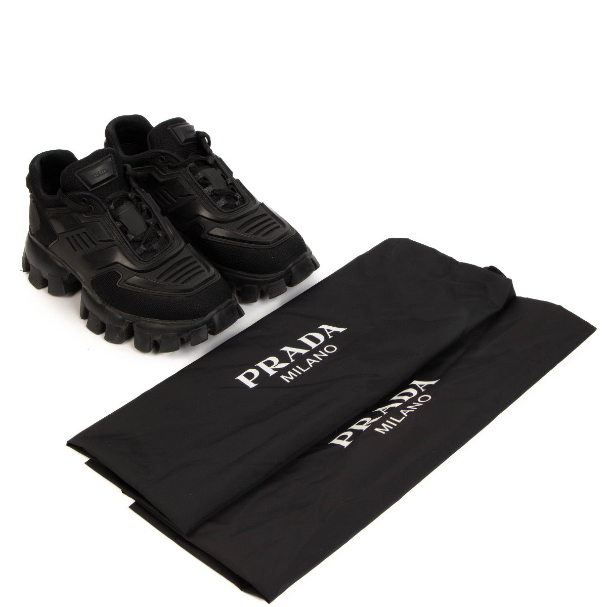 Prada Cloudbust, Prada Black Cloudbust, Prada Cloudbust Thunder, Prada Sneakers, Prada Milano, Prada, Labellov, Black Sneakers, Preloved, Antwerp, Knokke, Brussels,