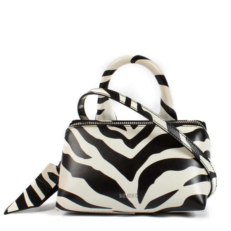 The Attico Black/White Friday Mini Bag