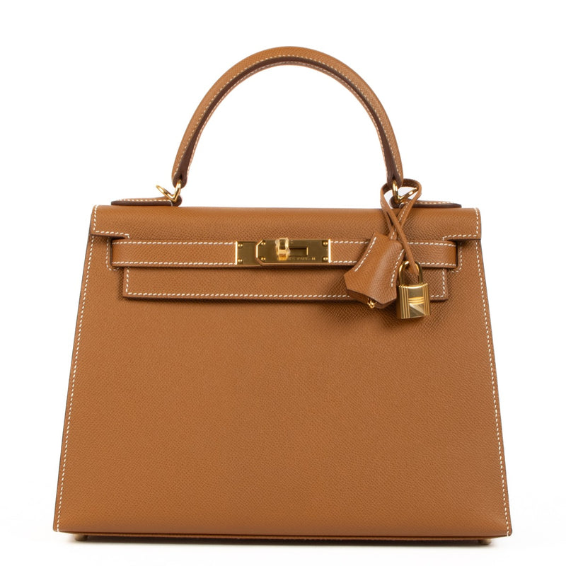 Hermès 2023 Kelly Sellier 28 Veau Epsom 37 Gold