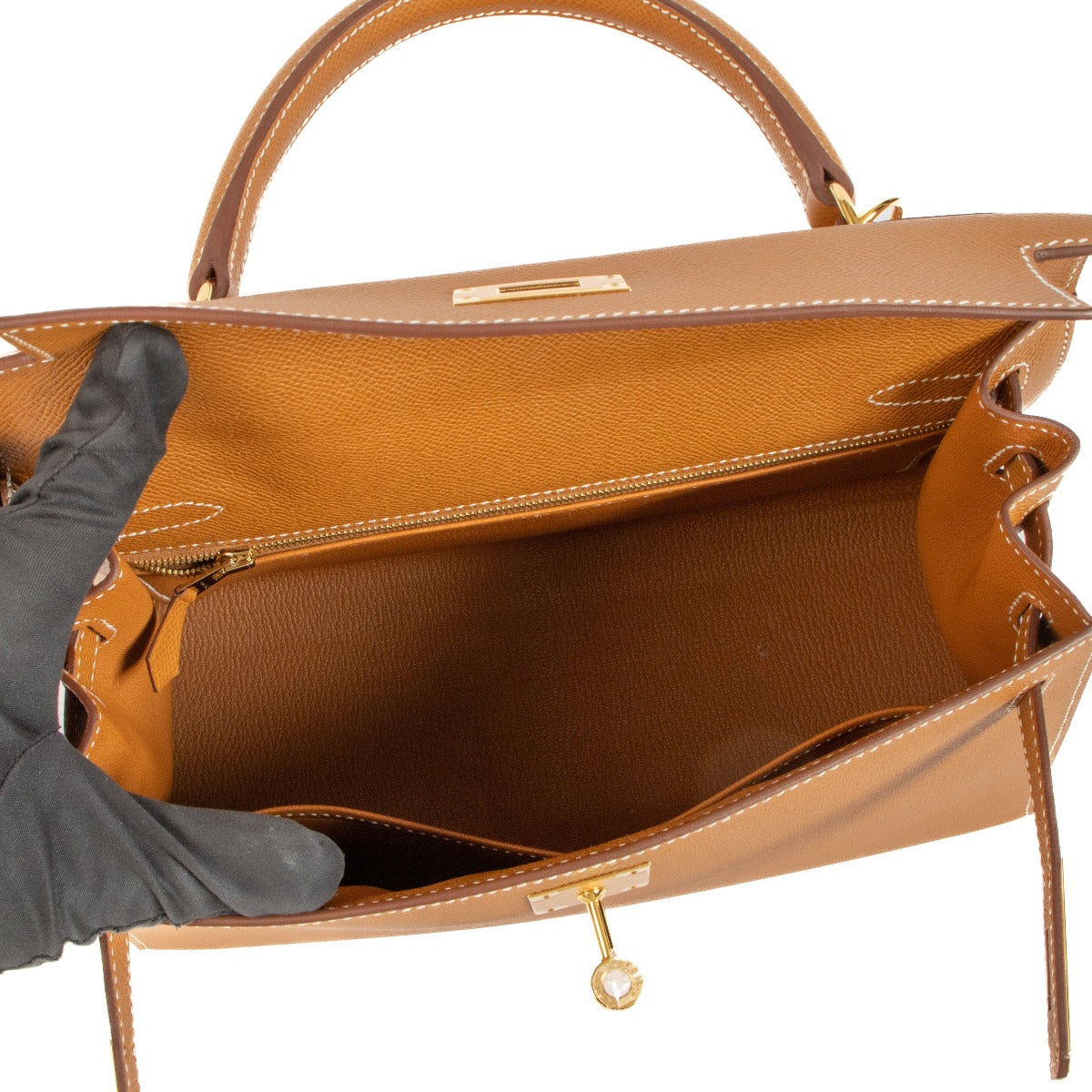 Hermès 2023 Kelly Sellier 28 Veau Epsom 37 Gold