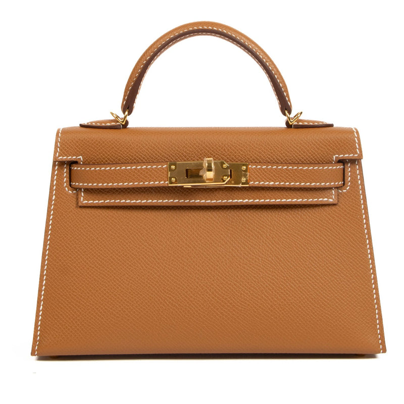 Hermès 2023 Kelly Mini II Gold Epsom