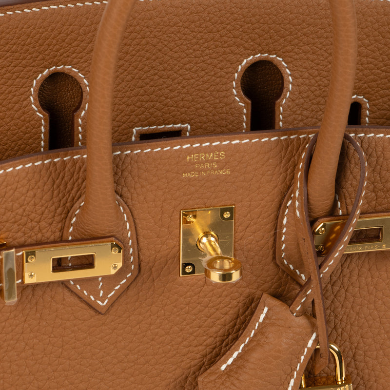 Hermès Birkin 25 Goud Togo GHW