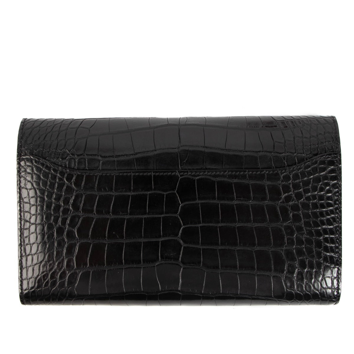 Hermès Black Alligator Constance Long Wallet