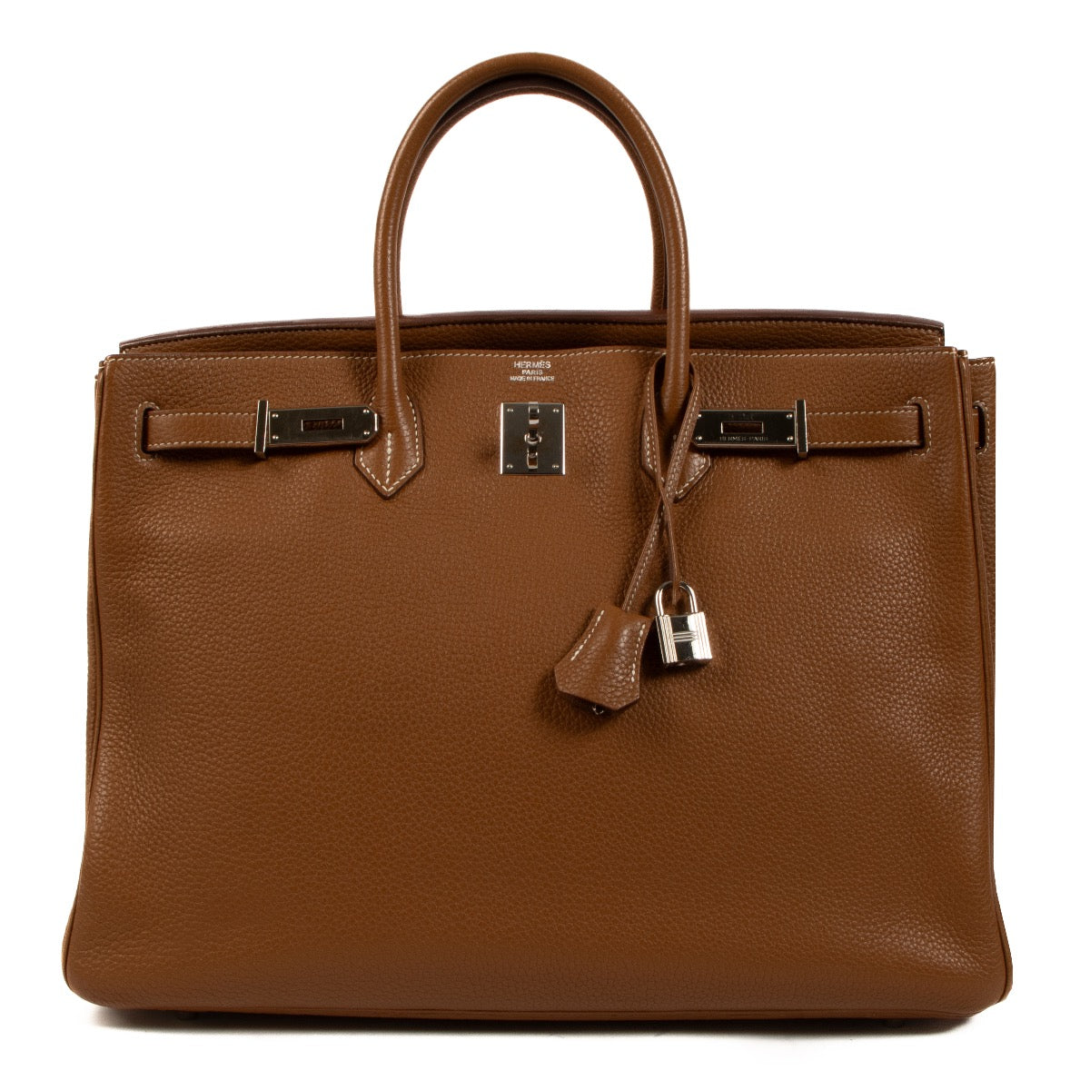 Hermès Birkin 40 Togo Gold PHW for the best price at Labellov secondhand luxury in Antwerp.