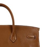 Hermès Birkin 40 Togo Gold PHW for the best price at Labellov secondhand luxury in Antwerp.