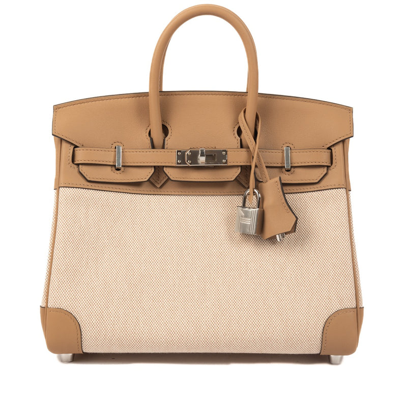 Hermès Birkin 25 Toile H/Chai Swift PHW