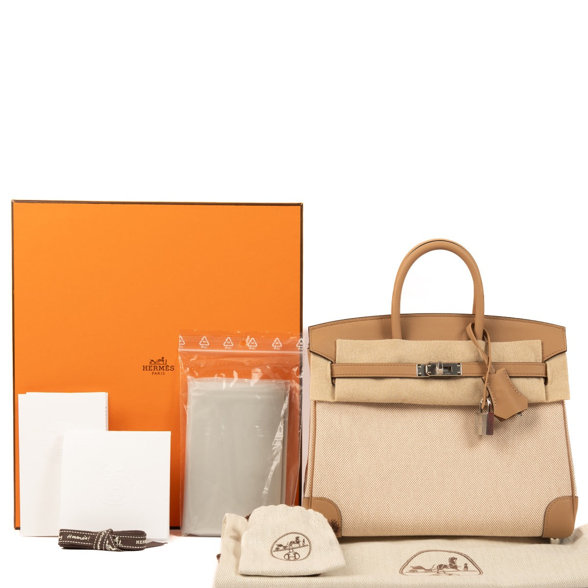 Hermès Birkin 25 Toile H/Chai Swift