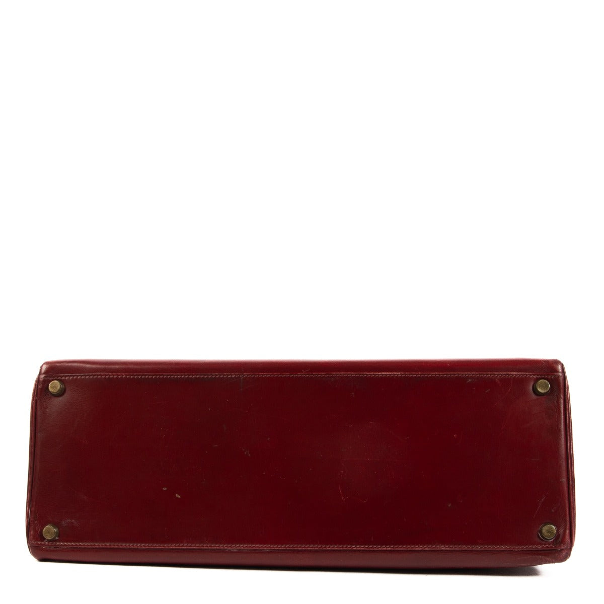 Hermès Kelly 35 Box Calf Burgundy GHW