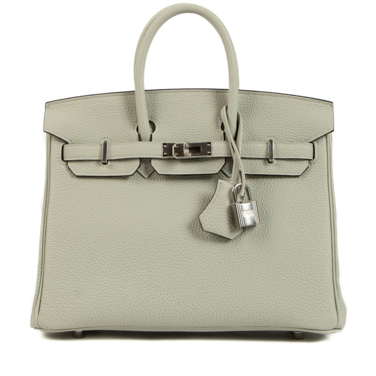 Authentic second hand Hermès 2023 Birkin 25 Gris Neve Togo on www.labellov.com