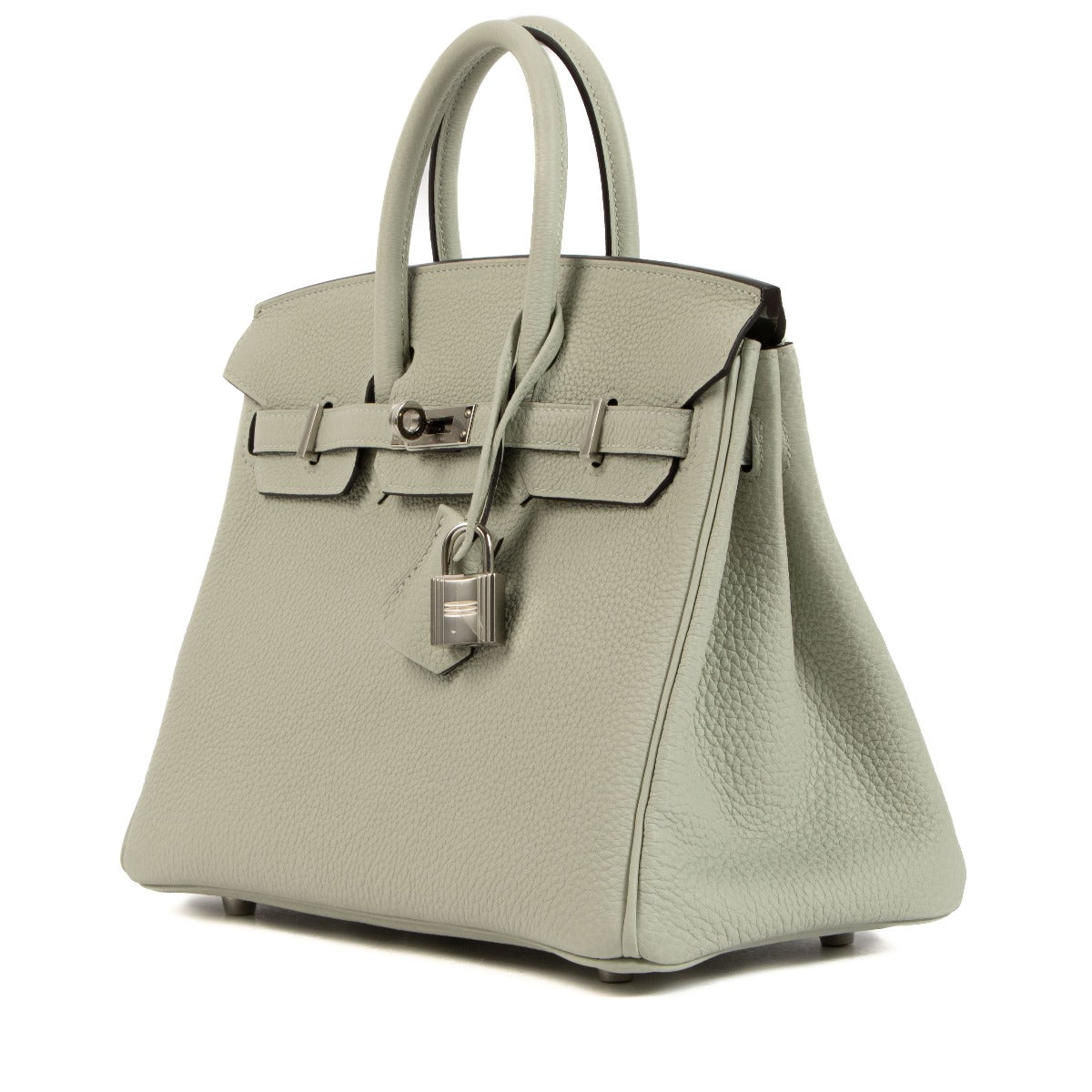 Authentic second hand Hermès 2023 Birkin 25 Gris Neve Togo on www.labellov.com
