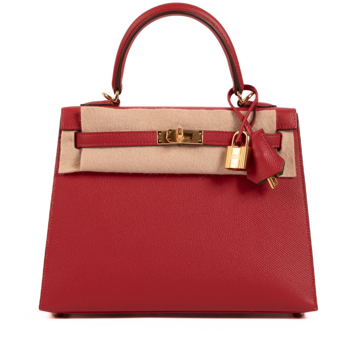 Hermès HSS Kelly 25 Rouge Casaque/Vert Cactus Epsom
