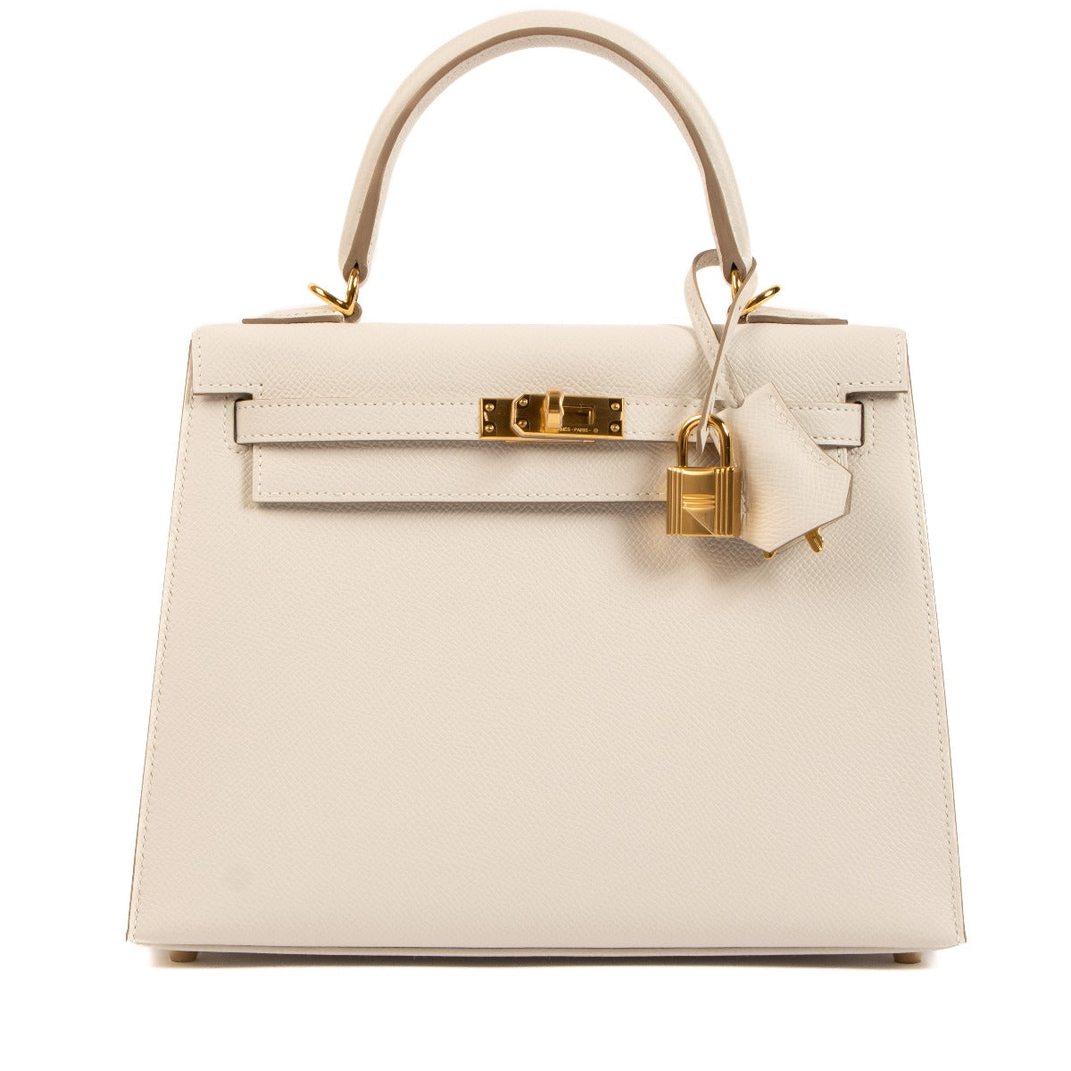 Hermès 2023 Kelly 25 Gris Pale Epsom
