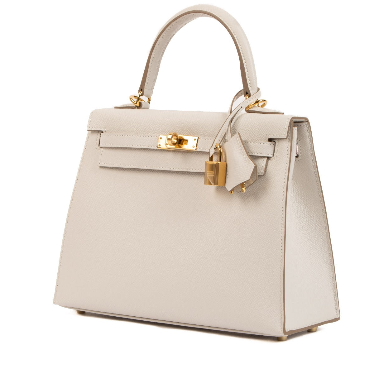 Hermès 2023 Kelly 25 Gris Pale Epsom
