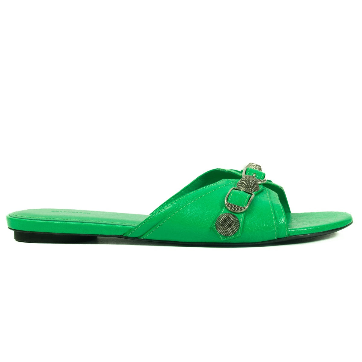 Shop safe online at Labellov in Antwerp, Brussels and Knokke these 100% authentic second hand Balenciaga Green Cagole Sandals - size 38