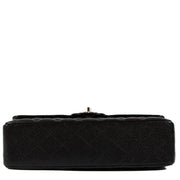 Shop safe online at Labellov in Antwerp, Brussels and Knokke this 100% authentic second hand Chanel Black Medium Caviar Leather Classic Flap Bag