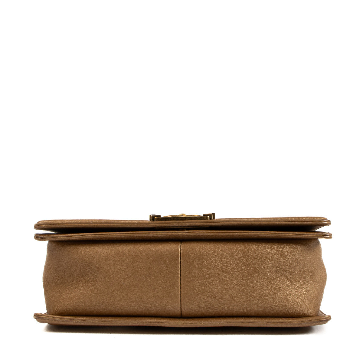 Chanel Gold/Bronze CC Cut-Out Medium Boy Bag