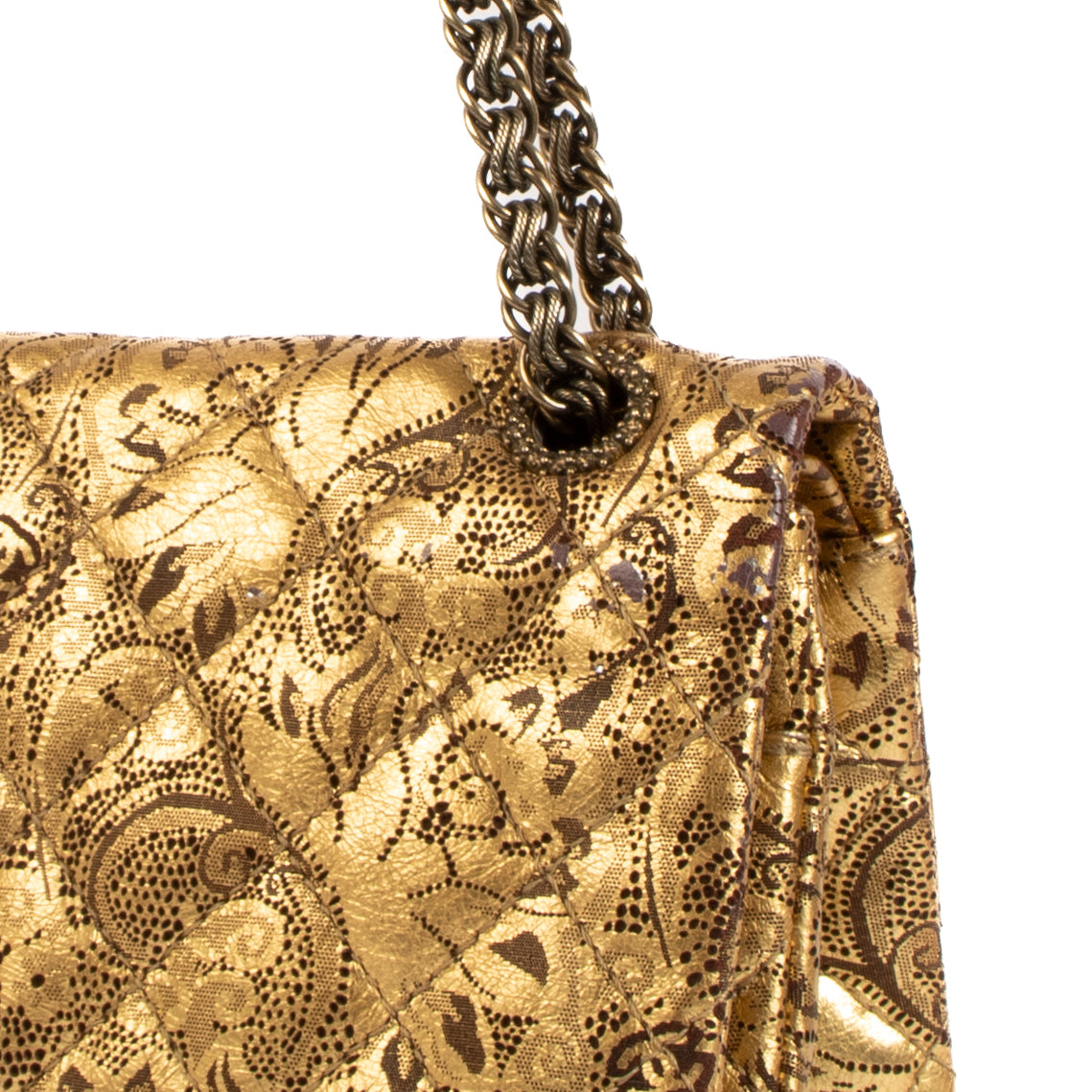 Chanel Paris-Moscow Gold Buffalo Leather 2.55 Bag