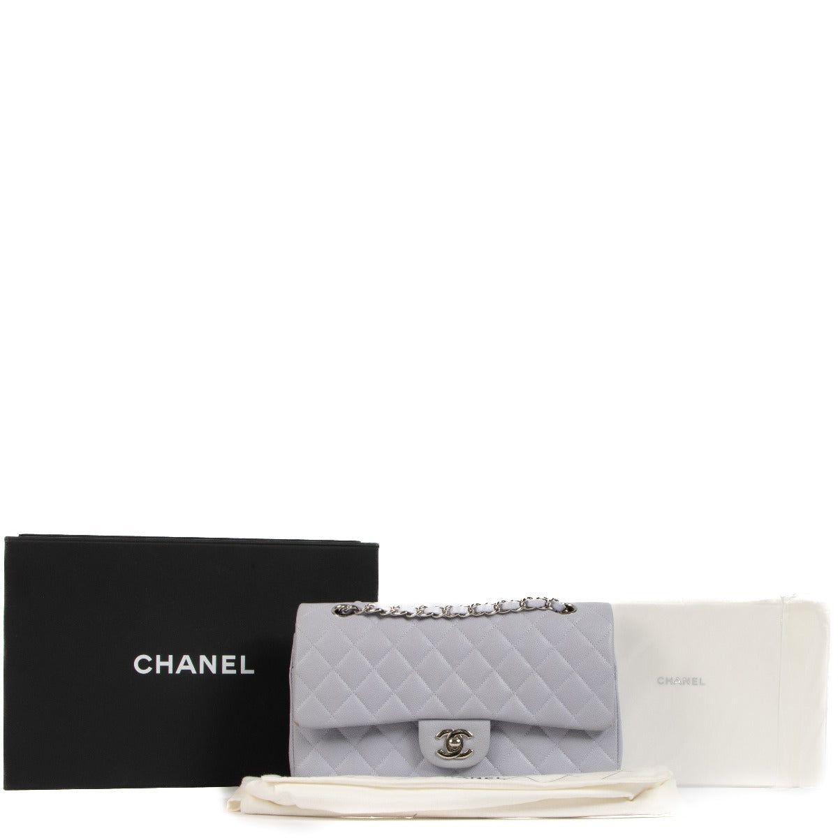 Chanel Lilac Caviar Medium Classic Flap Bag