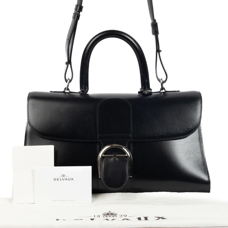Shop 100% authentic second-hand Delvaux Black Brillant East West PHW on Labellov.com