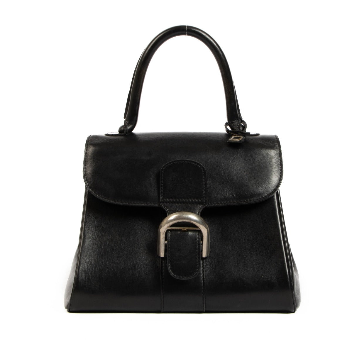 Shop safe online at Labellov in Antwerp Brussels and Knokke this 100% authentic second hand Delvaux Black Box Calf Brillant PM