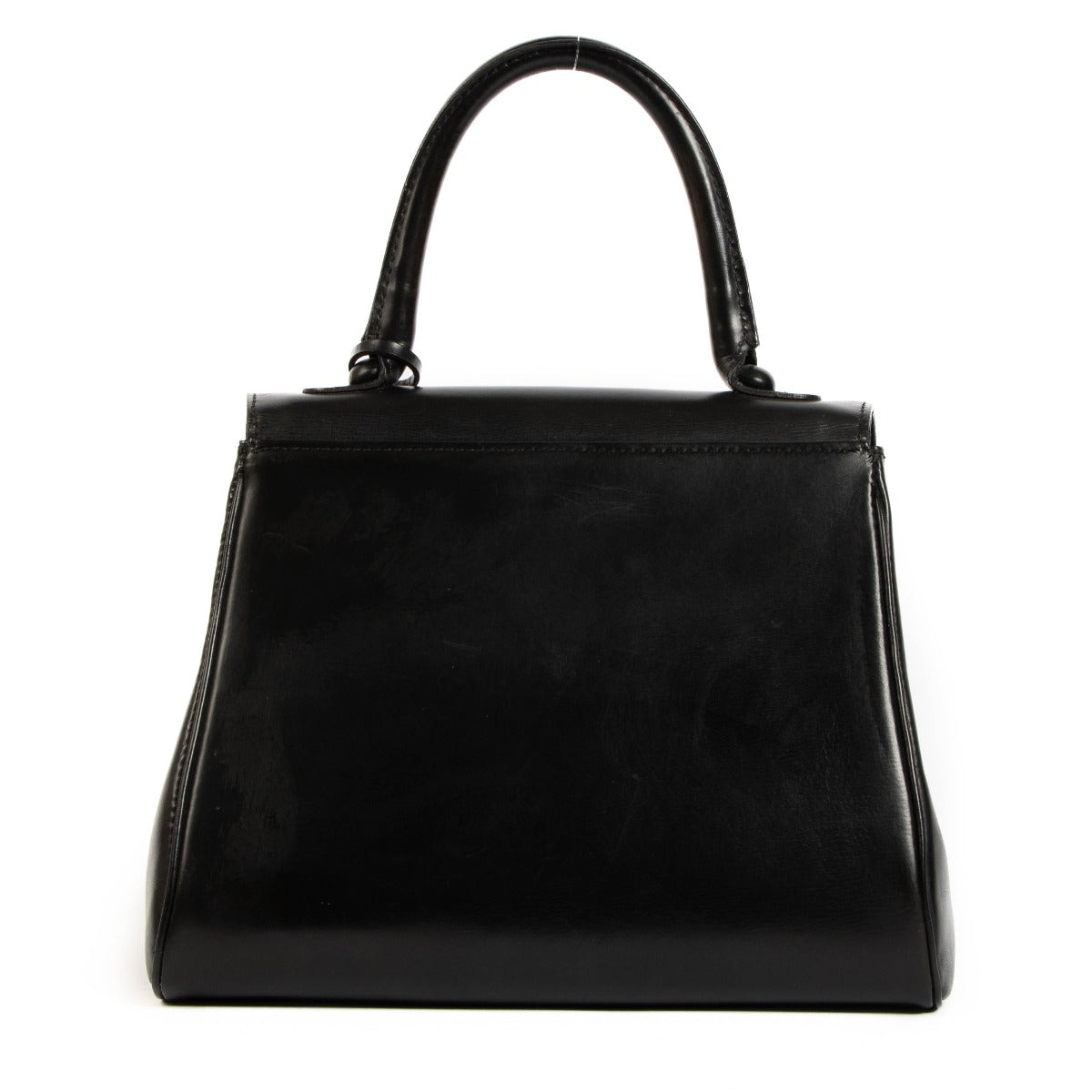 Shop safe online at Labellov in Antwerp Brussels and Knokke this 100% authentic second hand Delvaux Black Box Calf Brillant PM