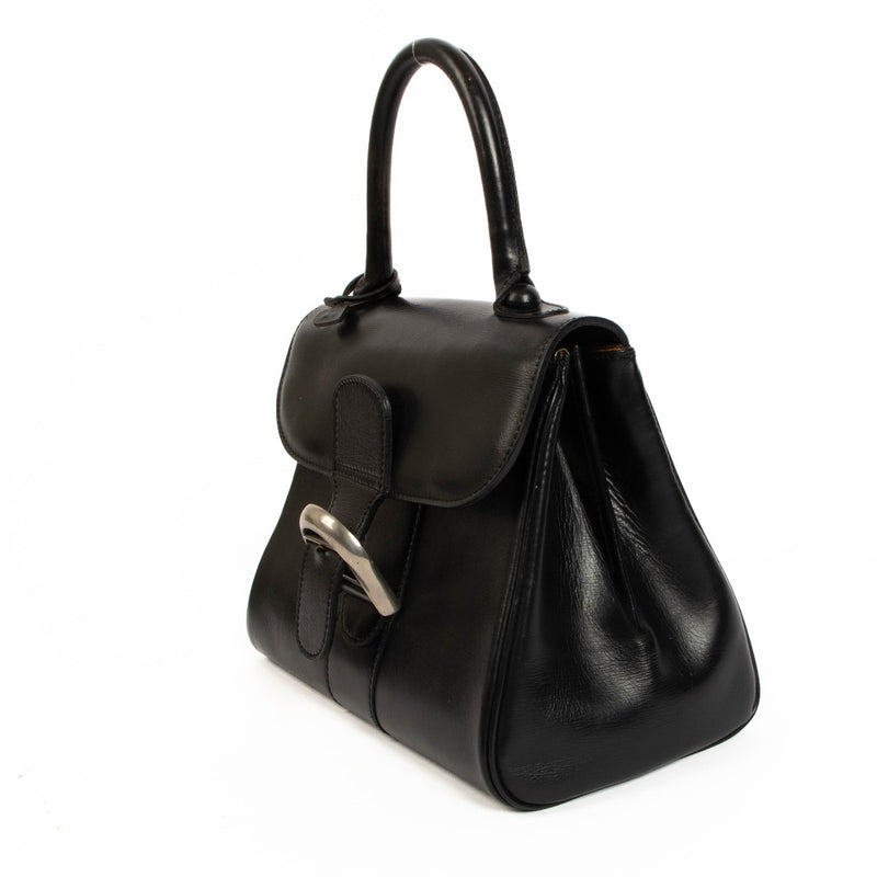 Shop safe online at Labellov in Antwerp Brussels and Knokke this 100% authentic second hand Delvaux Black Box Calf Brillant PM