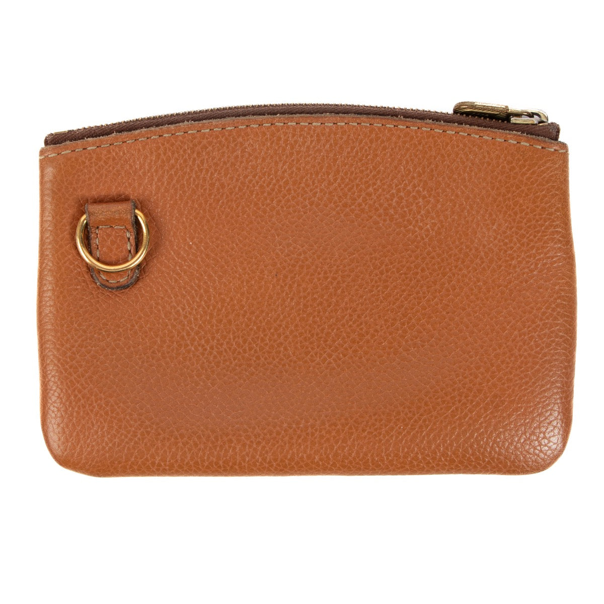 Delvaux Cognac Leather Pouch