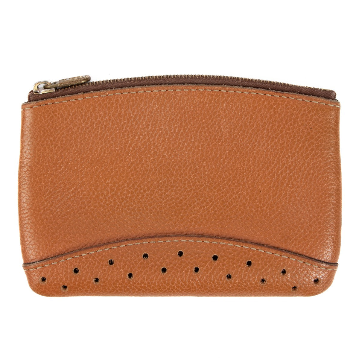 Delvaux Cognac Leather Pouch