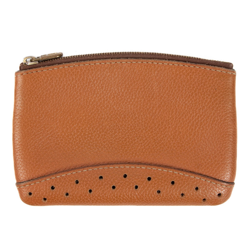 Delvaux Cognac Leather Pouch