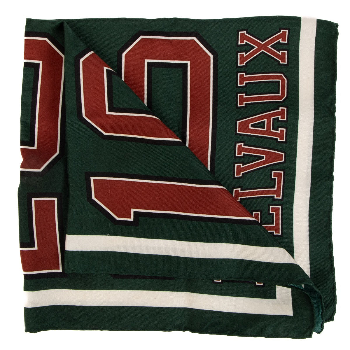 Buy an authentic Delvaux Green Brillant Hero Silk Scarf at Labellov in Antwerp.
