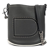 Shop 100% authentic second-hand Delvaux Grey Le Pin Mini Crossbody Bag on Labellov.com