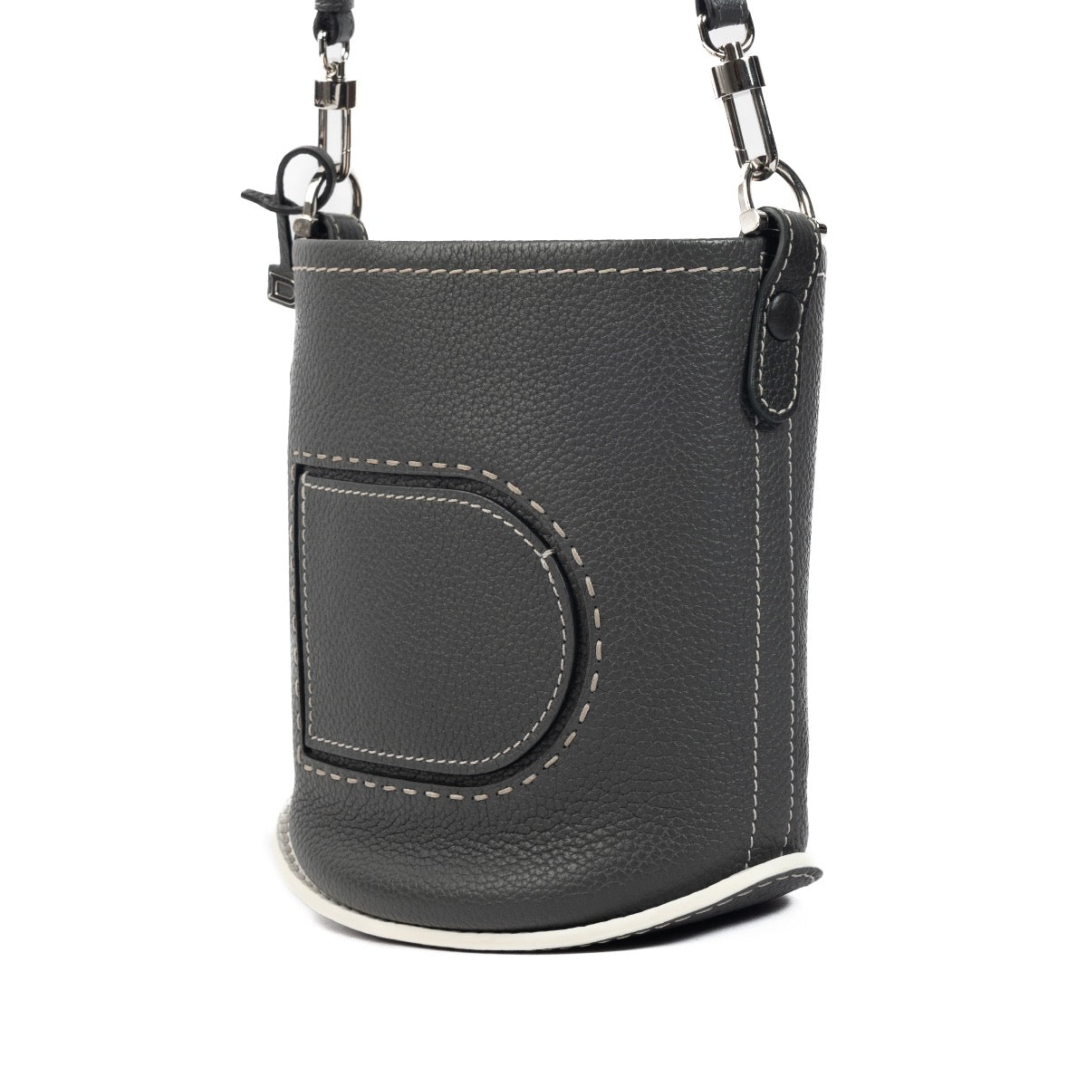 Shop 100% authentic second-hand Delvaux Grey Le Pin Mini Crossbody Bag on Labellov.com