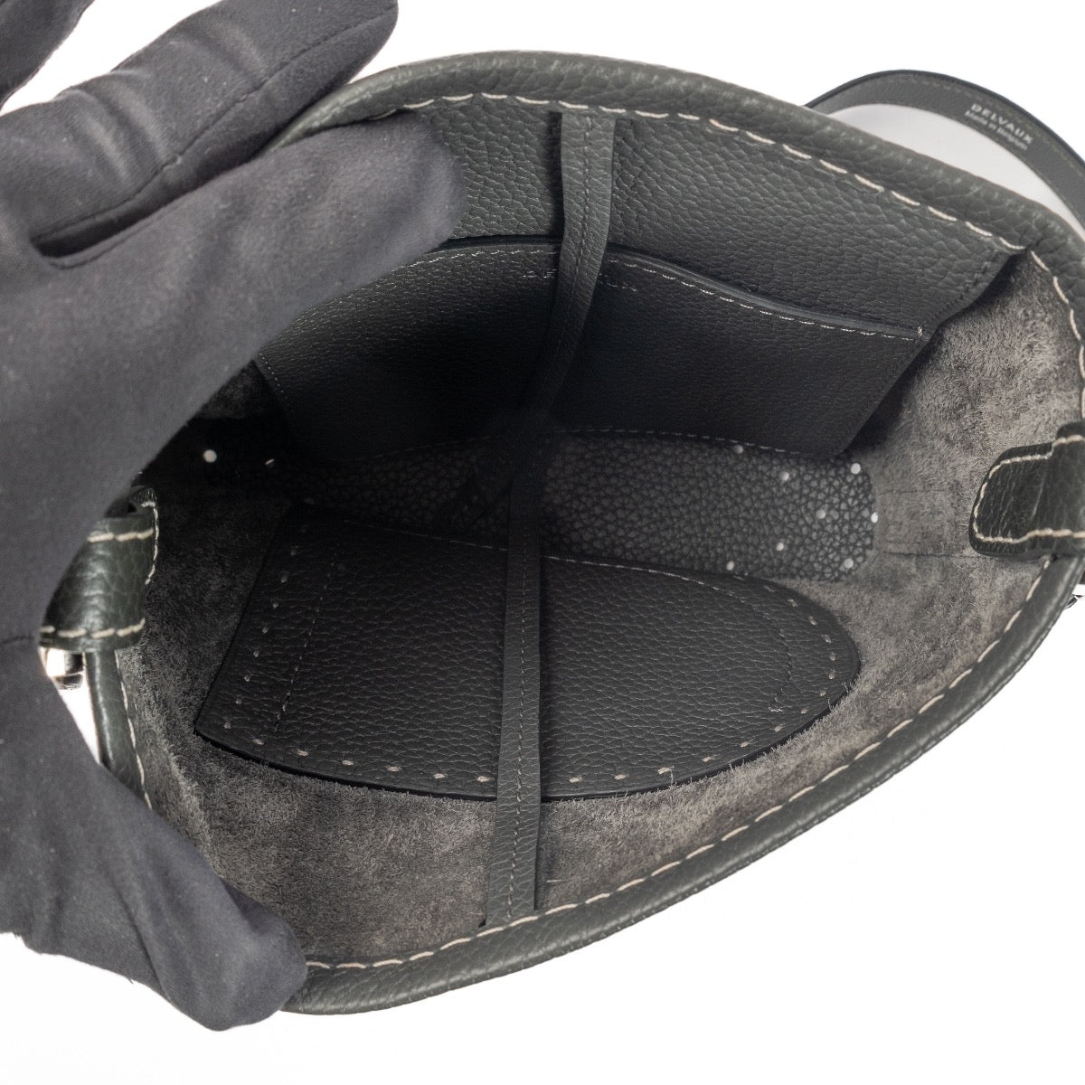 Shop 100% authentic second-hand Delvaux Grey Le Pin Mini Crossbody Bag on Labellov.com