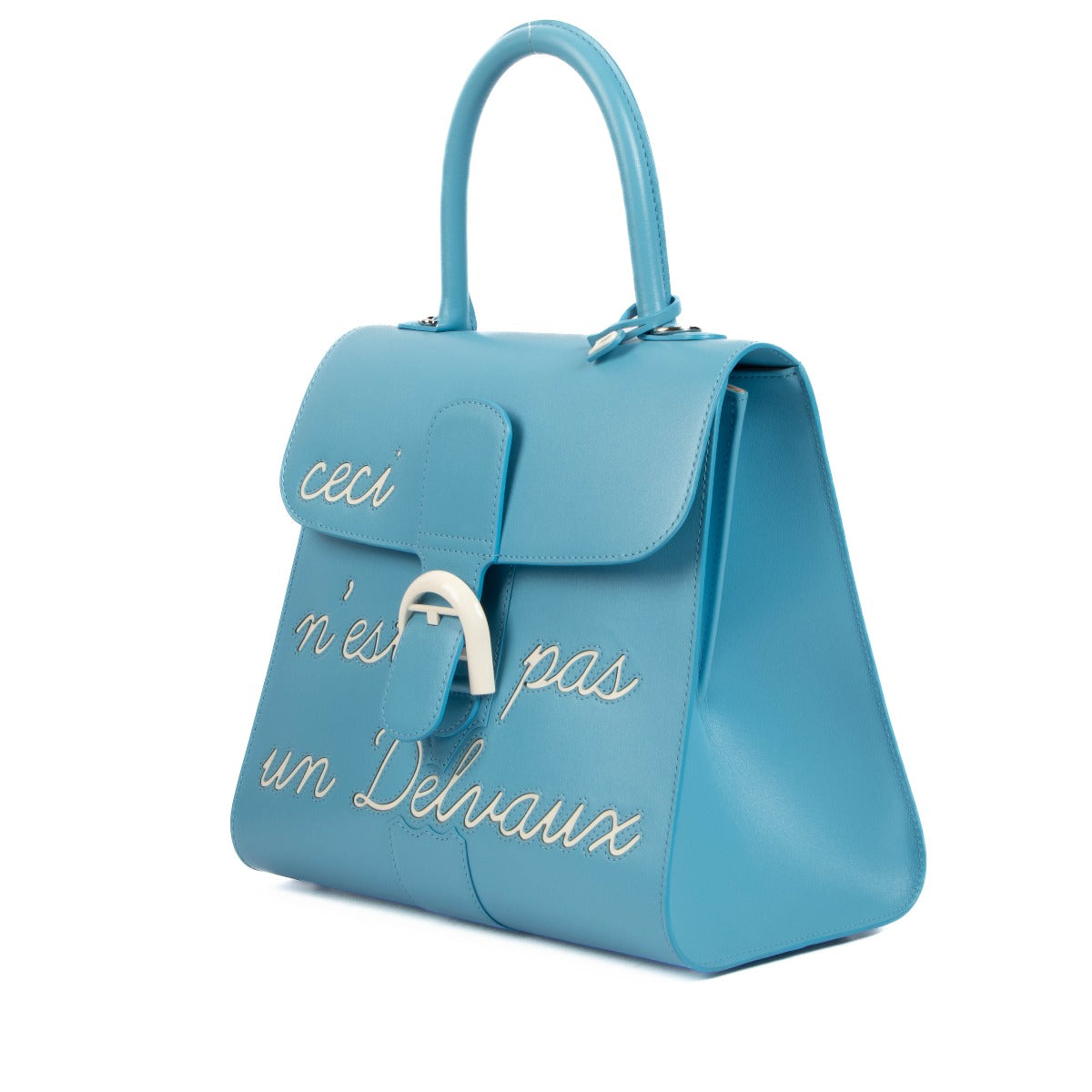 Shop authentic second hand Delvaux Brillant L'Humour MM Ceci N'est Pas Un Delvaux René Magritte on www.labellov.com