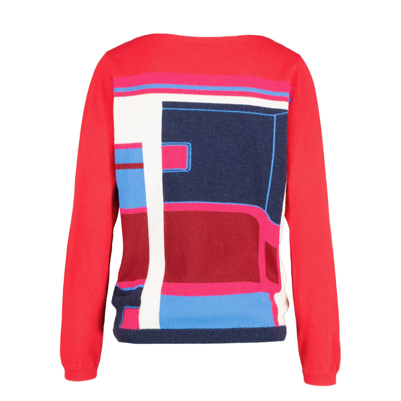 Hermès Multicolor Red Cashmere Sweater - size 38