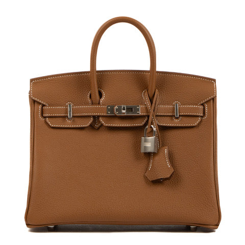 Shop authentic second hand brand new Hermès 2023 Birkin 25 Gold Togo on www.labellov.com