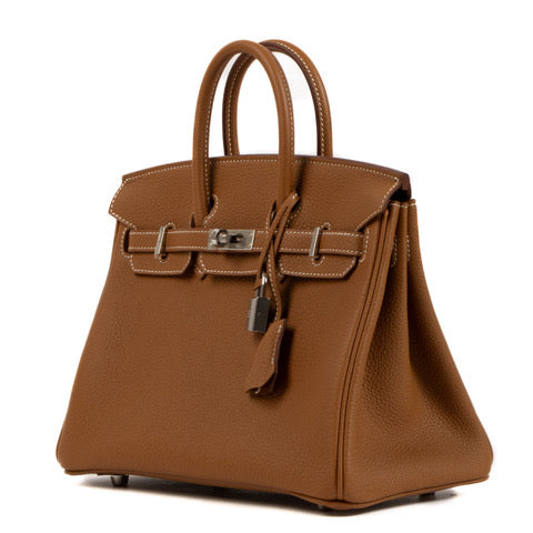 Shop authentic second hand brand new Hermès 2023 Birkin 25 Gold Togo on www.labellov.com