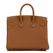 Shop authentic second hand brand new Hermès 2023 Birkin 25 Gold Togo on www.labellov.com