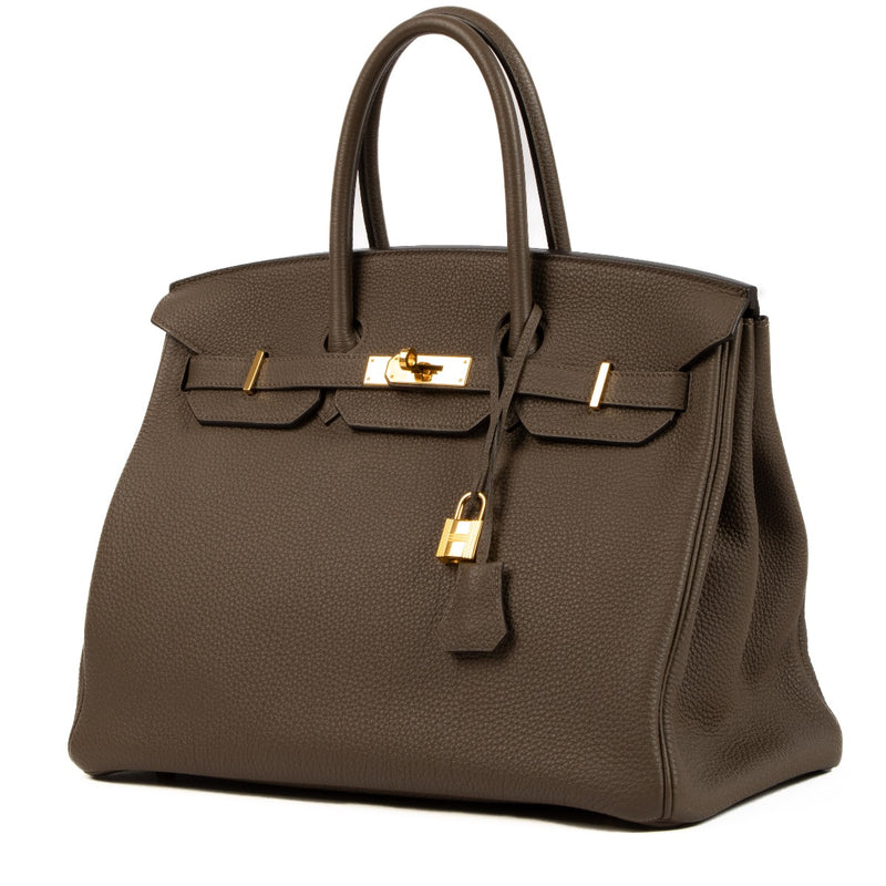 Shop authentic second hand Hermès 2013 Birkin 35 Brulee Togo on www.labellov.com