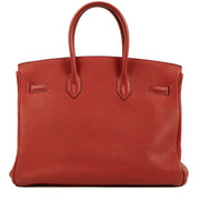 Shop vintage Hermès Birkin 35 Red Rouge Vif on www.labellov.com