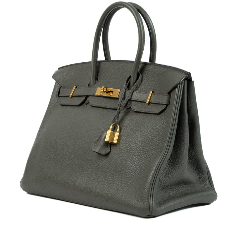 Hermès 2012 Birkin 35 Vert de Gris Togo