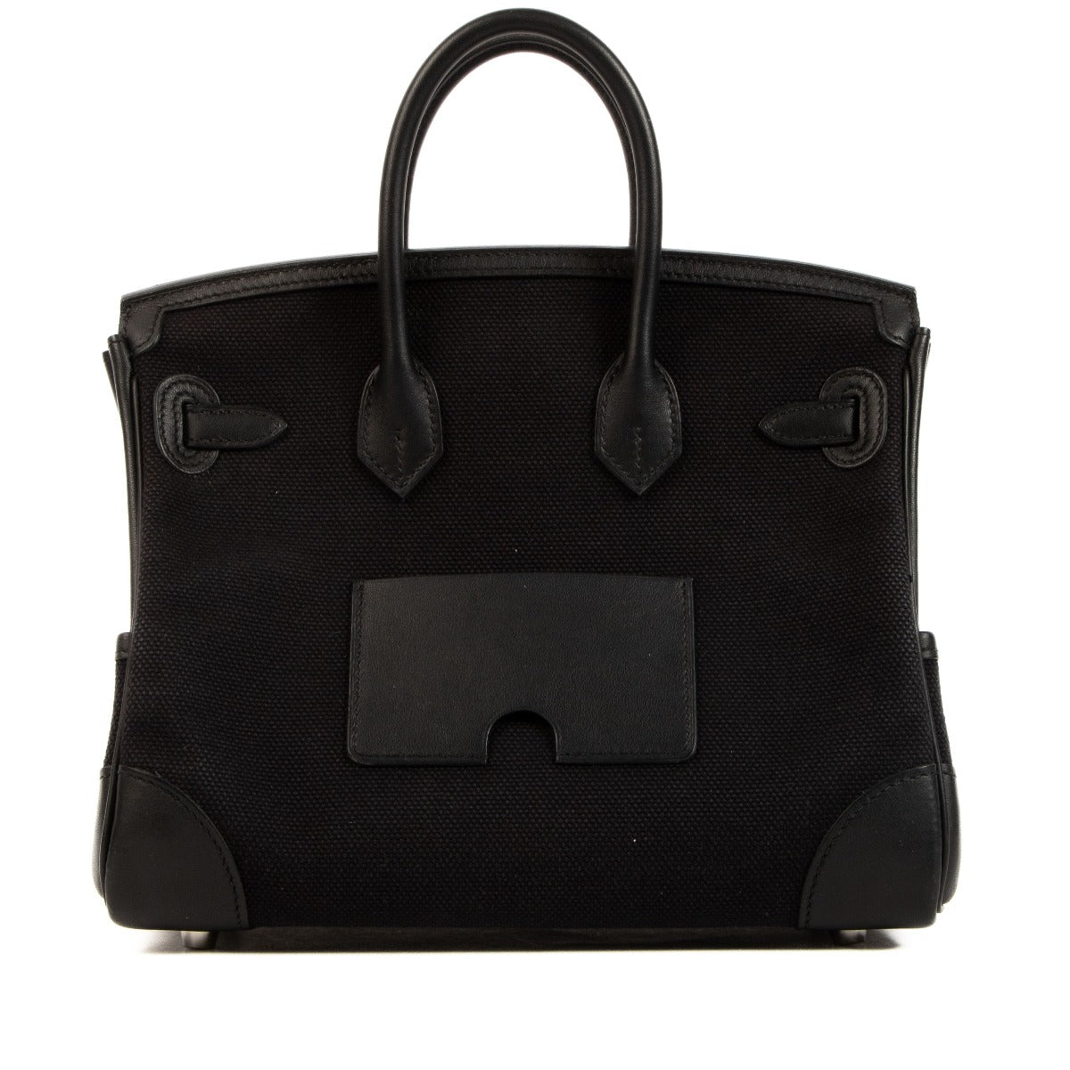 Hermès Birkin Cargo 25 Zwart Toile Goeland/Swift PHW