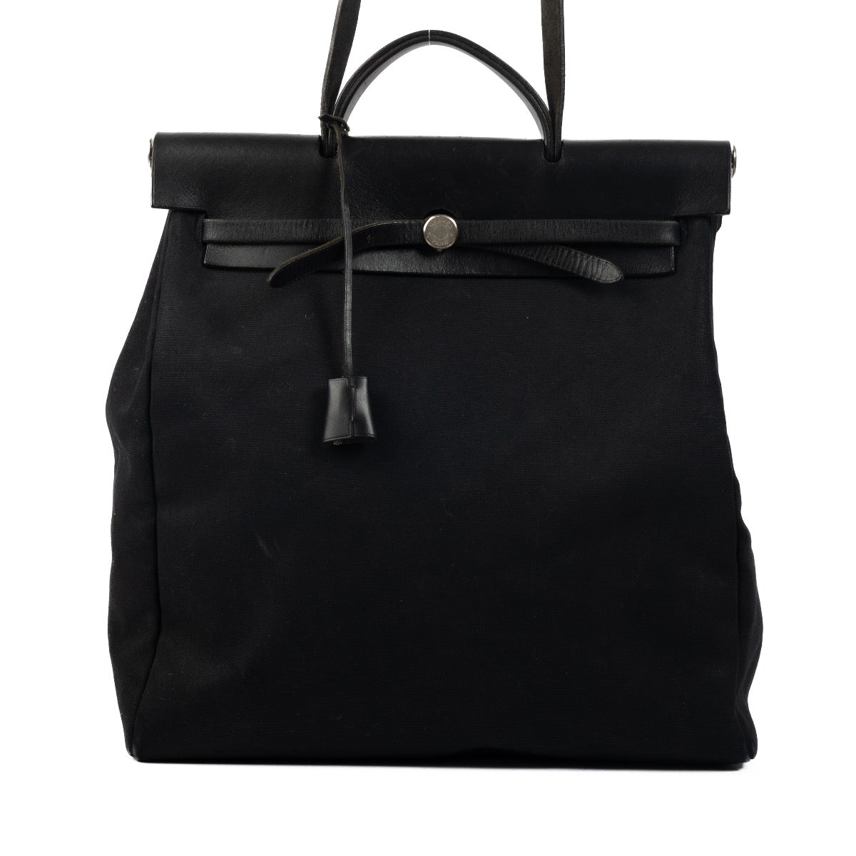 Shop 100% authentic second-hand Hermès Black Shoulder Bag Herbag on Labellov.com