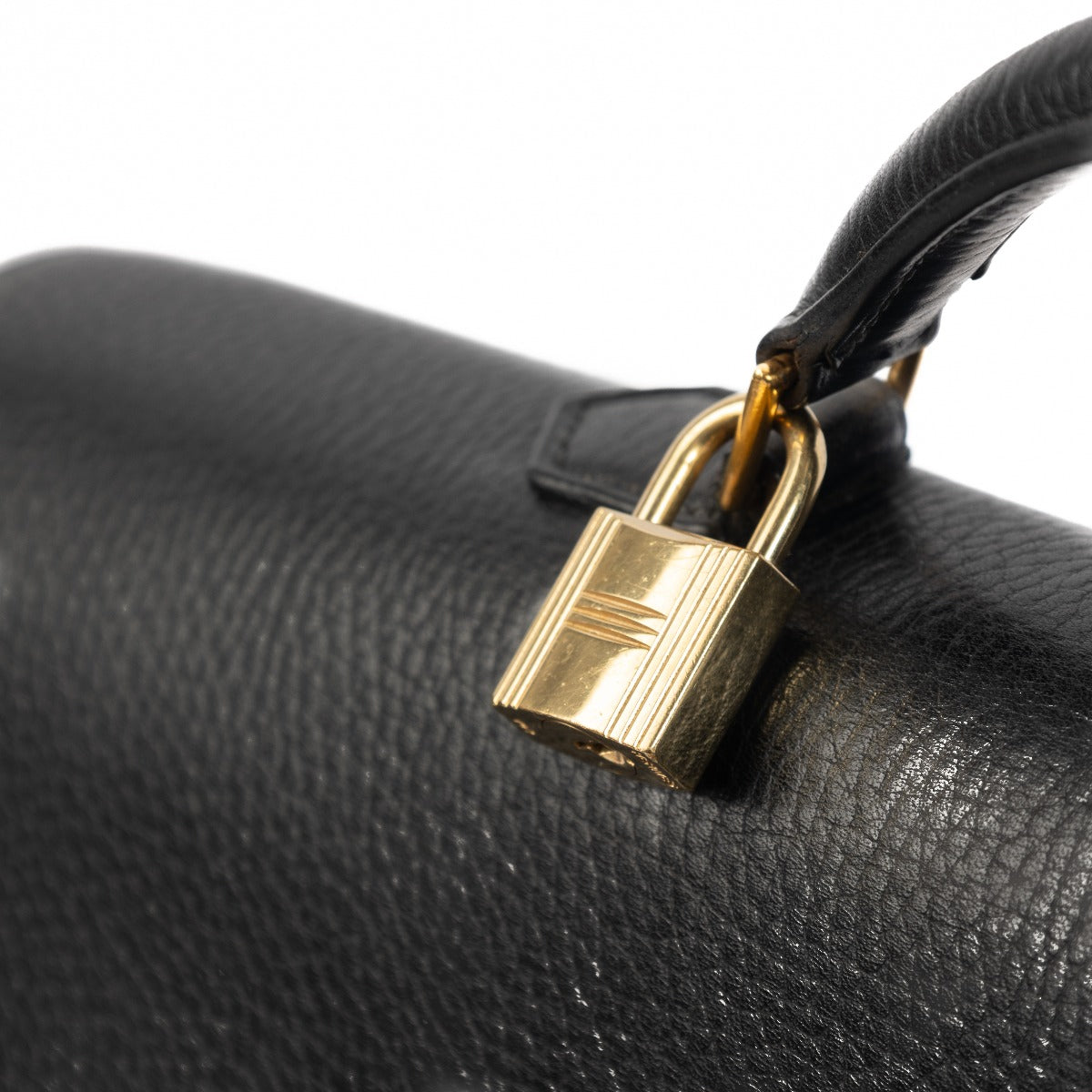 Hermès Kelly Depeches 38 Black Ardennes GHW Briefcase