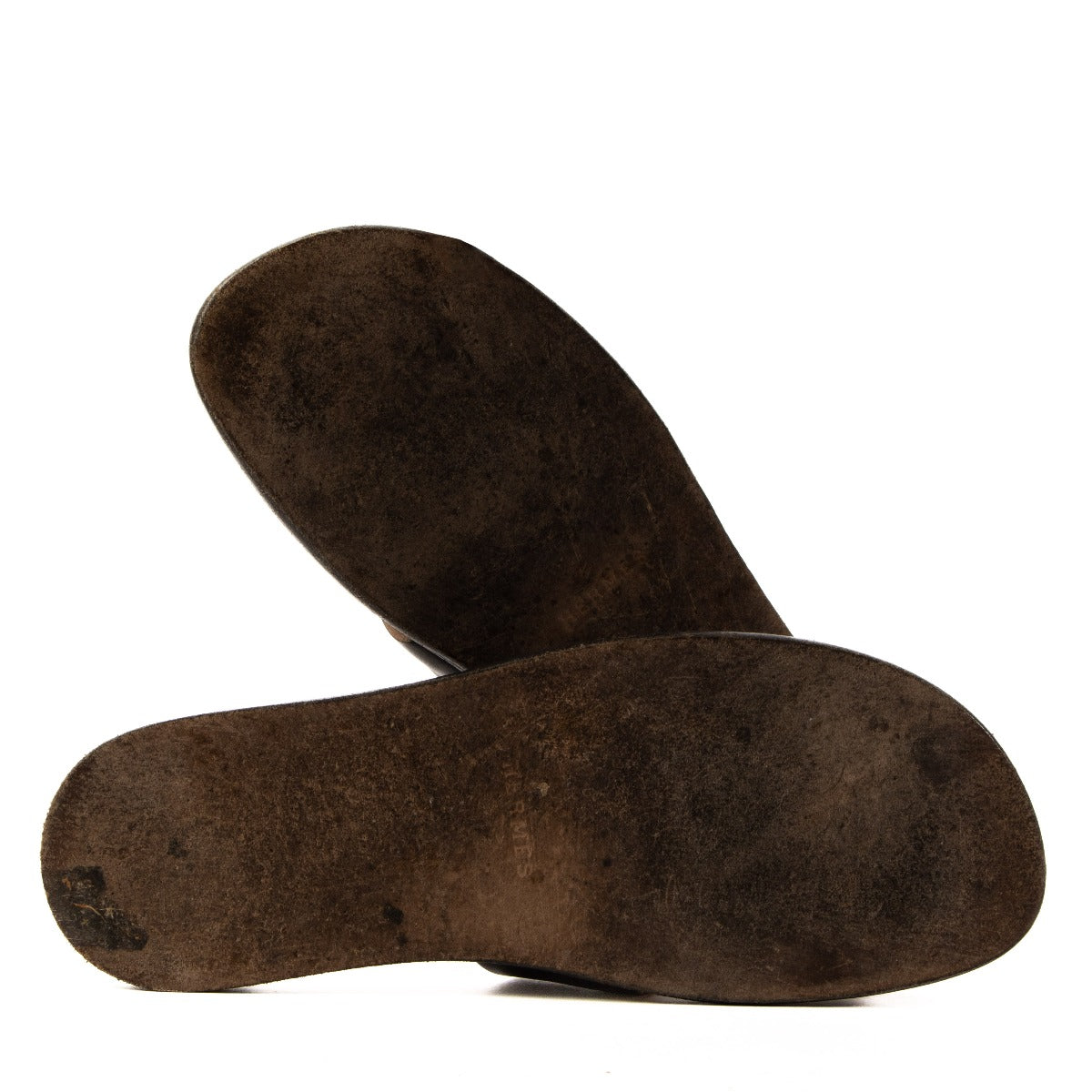 Hermès Black/Natural Izmir Sandals - Size 44