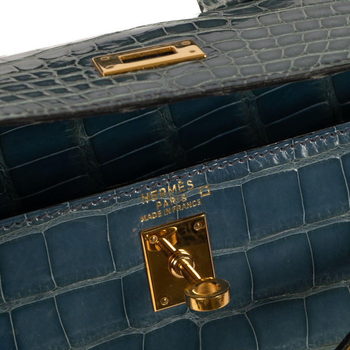 Hermes Kelly Alligator Logo Stamp