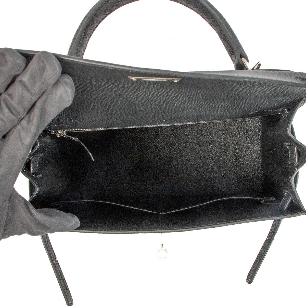 achetez seconde main 2023 Hermes kelly 28 epsom noir chez LABELLOV