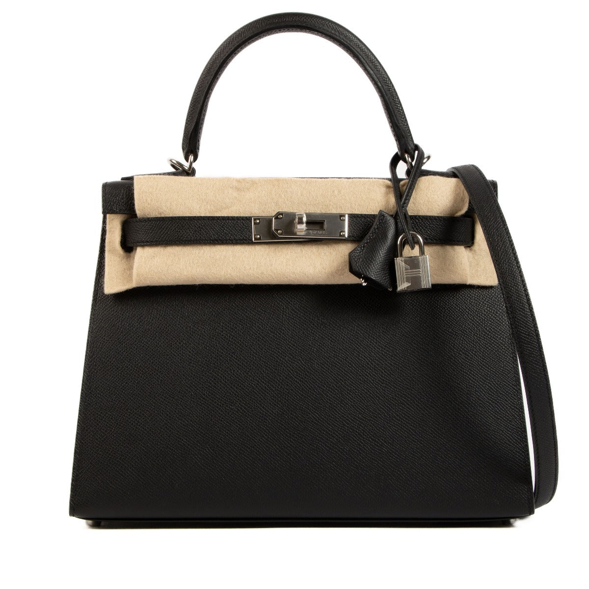 Hermès 2023 Kelly 28 Black Epsom