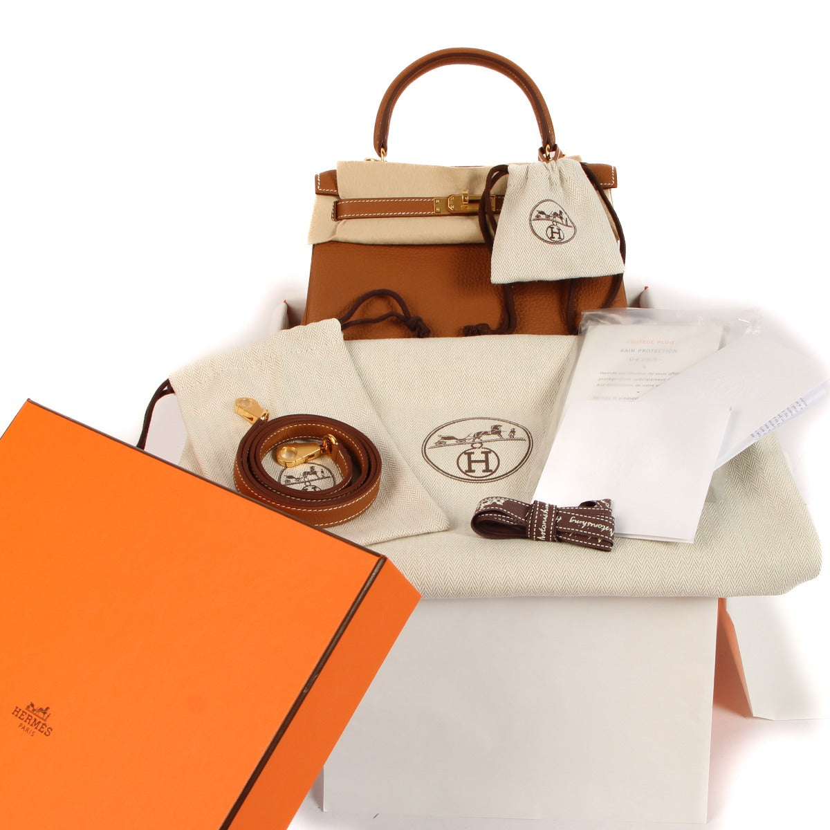 Hermès 2023 Kelly 25 Gold Togo Gold Hardware